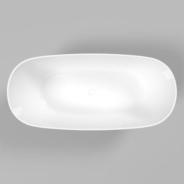 Ванна из искусственного камня Whitecross Onyx C 0206.160075.100 160x75 белый глянцевый