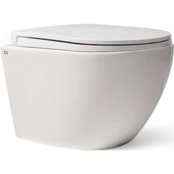 Унитаз подвесной Charus Estella EWC700-121WТ безободковый, торнадо, с сиденьем микролифт, белый