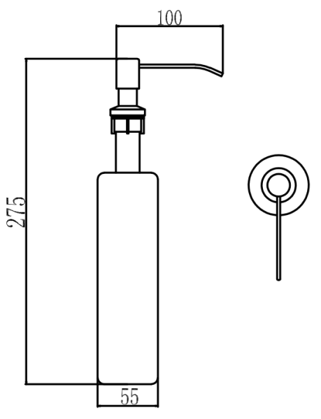 Дозатор для кухонной мойки Savol врезной (S-ZY001Q)