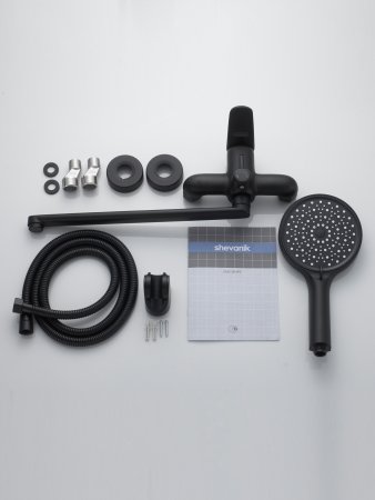 Смеситель для ванны Shevanik S4722H, Черный
