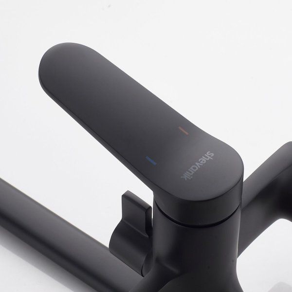 Смеситель для ванны однорычажный  Shevanik S4322H, Черный