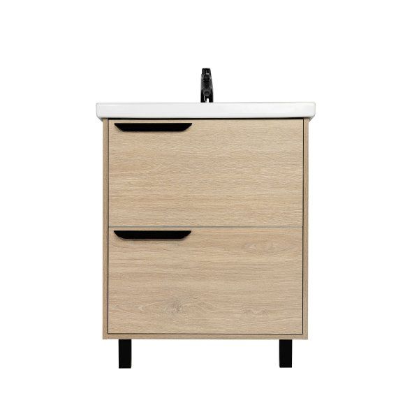 Тумба VIANT "Кёльн" Фостер 60 2 ящика светлое дерево 385х565х820 (VKEL60FOSD-T2Y)