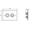 Кнопка смыва Ideal Standard Prosys Septa Pro R0188MY хром