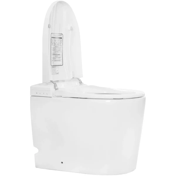 Электронный унитаз-биде напольный Swedbe Smart 0500 безободковый, торнадо, с сиденьем микролифт, белый
