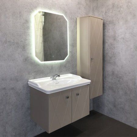 Тумба-умывальник COMFORTY "Кремона-80" латте с раковиной 50180