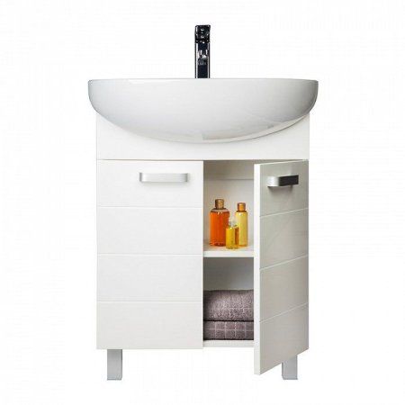 Тумба с раковиной IDDIS Harizma HAAAR6ZJ0WGM2iKC95YPK белый