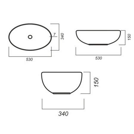 Умывальник Mixline Sanita Luxe Ringo Slim 53*34 ш*г (541163)
