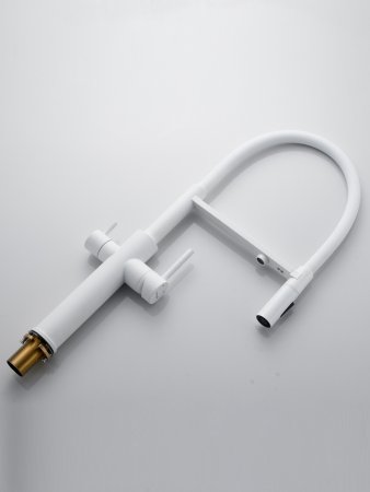 Смеситель для кухни Shevanik S478C, Белый