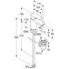 Смеситель для раковины Kludi PURE&SOLID 343880575WR4 хром