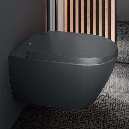 Чаша подвесного унитаза Villeroy & Boch Subway 2.0 5614R0i4 Graphite CeramicPlus