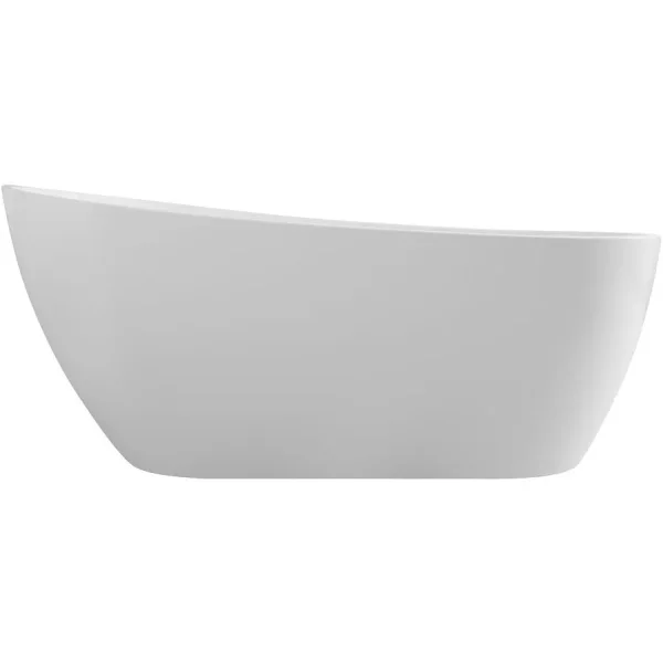 Акриловая ванна Art&Max Tito AM-TITO-1600-780 160x78 см, отдельностоящая, белый