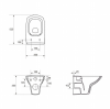Унитаз подвесной Cersanit Carina S-MZ-CARINA-COn-S-DL-w микролифт
