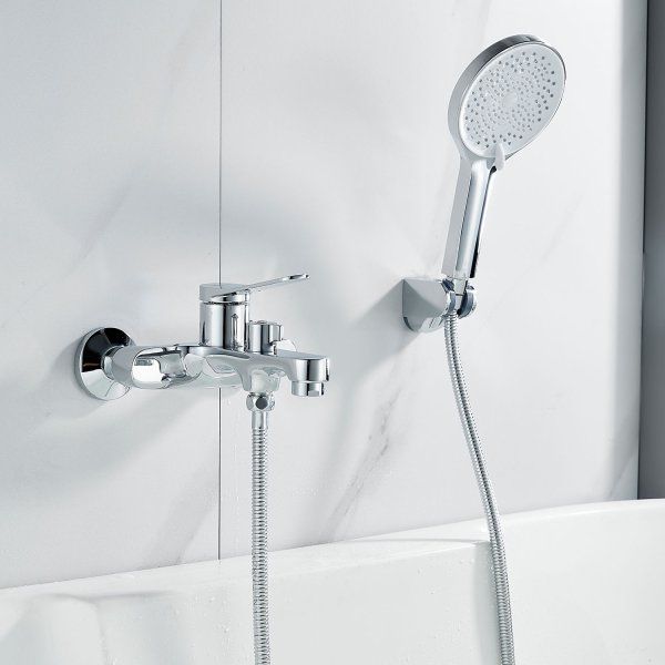 Смеситель для ванны однорычажный  Shevanik S6202, Хром