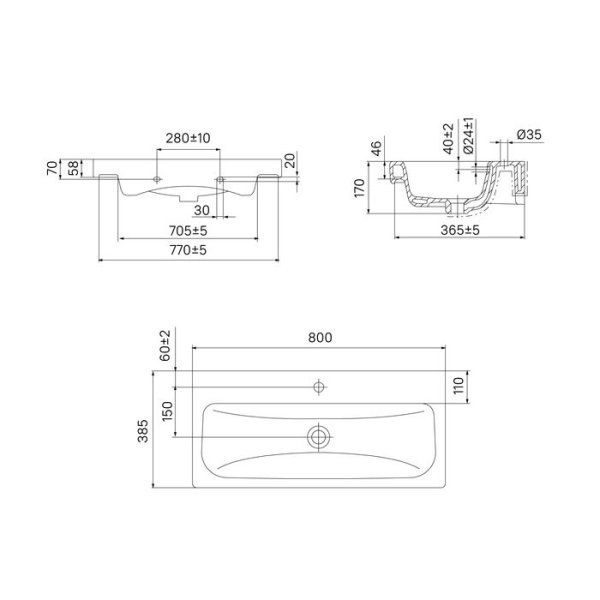 Тумба с умывальником IDDIS подвесная с ящиками 80 см белая/под дерево Zodiac (ZOXVD8VWABSE0iTZ95TLK)