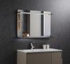 Зеркало Esbano ES-3727 K2D 100x70 см с подогревом и подсветкой, матовый черный