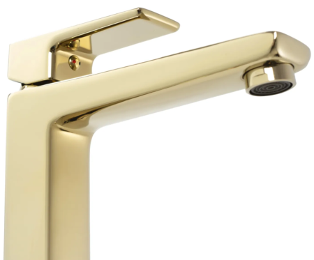 Смеситель для раковины (умывальника) REA ORIX GOLD золотой низкий, REA-B6163