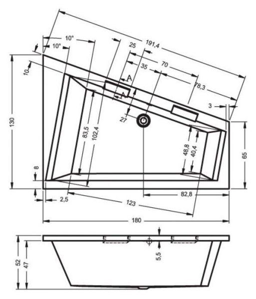 Ванна акриловая Riho Doppio BA9100500000000 180x130 L