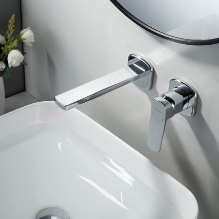 Смеситель для раковины однорычажный встроенный Shevanik S9941, Хром