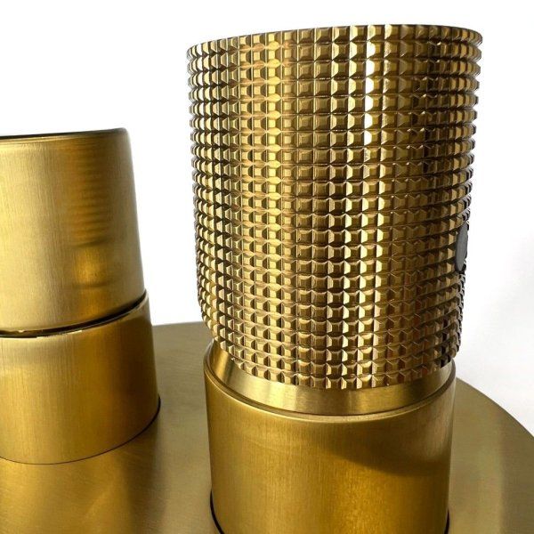 Смеситель для ванны Paini Cox Grip встраиваемый, матовое золото