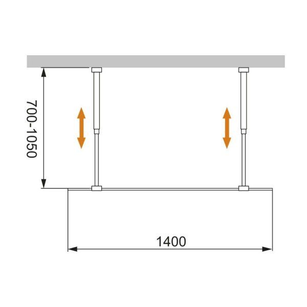Душевая перегородка Cezares Liberta LIBERTA-L-2-140-C-Cr 140 хром