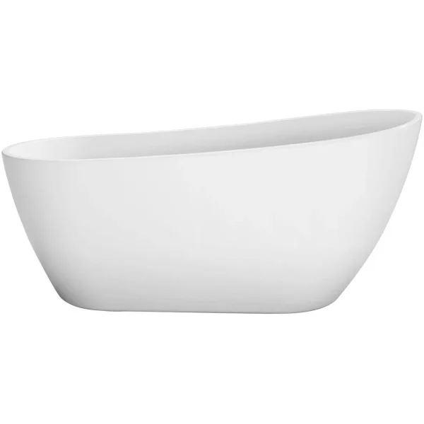 Акриловая ванна Art&Max Tito AM-TITO-1600-780 160x78 см, отдельностоящая, белый