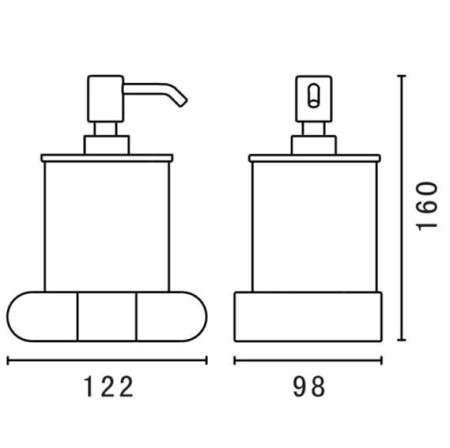 Дозатор Art&Max Platino AM-E-3998AL хром