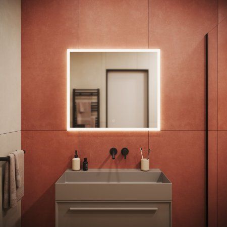 Зеркало для ванной комнаты  SANCOS Palace 800х700 с подсветкой,  PA800