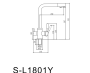 Смеситель для кухонной мойки под фильтр Savol (S-L1801Q)