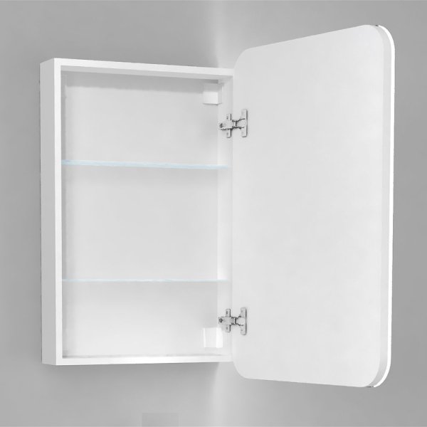 Зеркало-шкаф RAVAL 60 с подсветкой и сенсорным включателем Forma (For.03.60/W)
