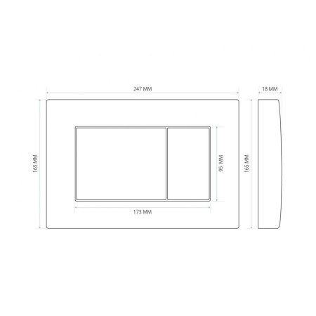 Система инсталляции для унитаза Berges Wasserhaus АТОМ 410 040333 белый