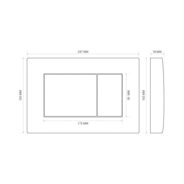 Система инсталляции для унитаза Berges Wasserhaus АТОМ 410 040333 белый
