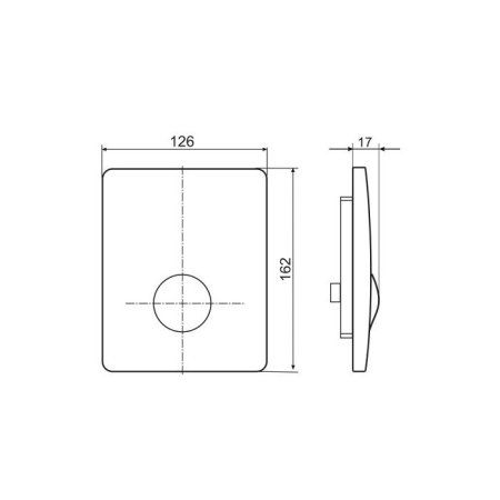 Кнопка смыва Villeroy & Boch ViConnect 92194468 белый