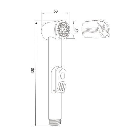 Лейка OLIVE'S гигиеническая с держателем (DH101)