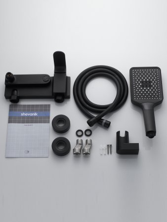 Смеситель для ванны Shevanik S4552H, Черный