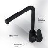 Смеситель Am.Pm Like F8005022 для кухонной мойки, черный