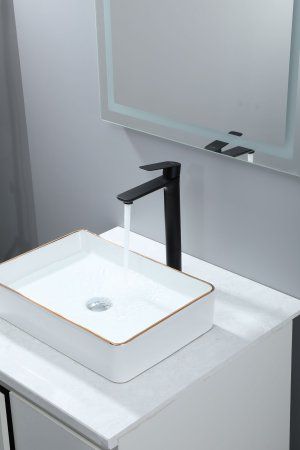 Смеситель для раковины Frap F10806-26 высокий, черный