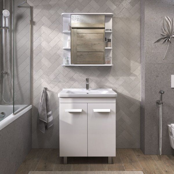 Шкаф VIGO навесной Nova 600 с зеркалом (zsh.NOV.60)