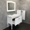 Тумба-умывальник COMFORTY "Павия-100" белый глянец с раковиной 50110