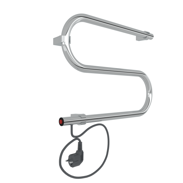 Полотенцесушитель Электрический S - образный INDIGO SE1-32-45v, Полированный