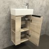 Тумба-умывальник COMFORTY "Матэ-40" дуб дымчатый с раковиной CREA 40, P-UM-CRE40/1