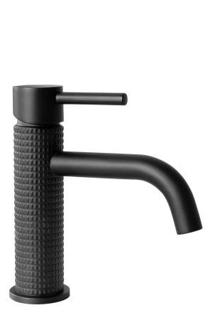 Смеситель для раковины (умывальника) REA GUSTO ONE BLACK MAT черный низкий, REA-B1654