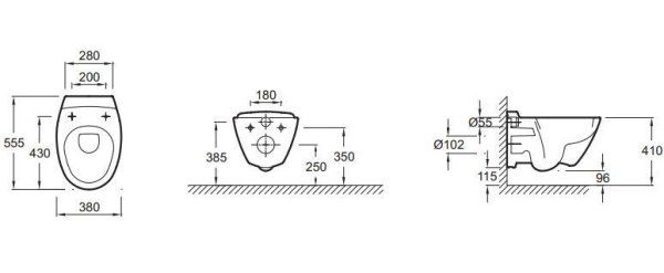 Унитаз подвесной Jacob Delafon Presqu'ile E4440-00
