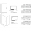 Фиксированная панель для двери Jacob Delafon Torsion E87C150AR-GA 150х195