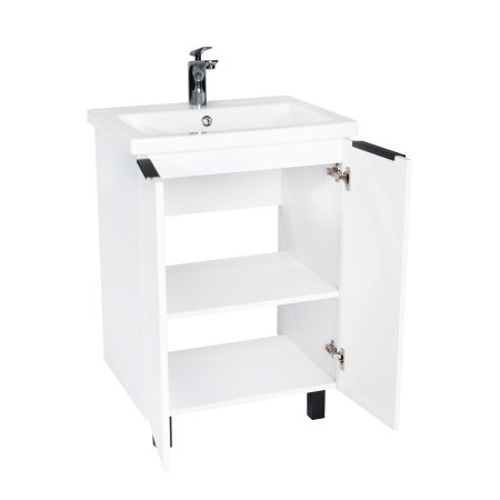 Тумба VIANT "Берлин" MODUO 60 2 ств белая 444х570х820 (VBER60MDBEL-T2ST)