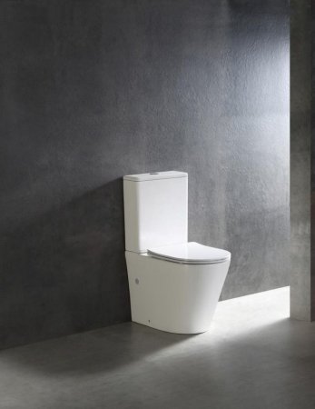 Унитаз напольный Ceramalux TR2178 TORNADO, белый глянец