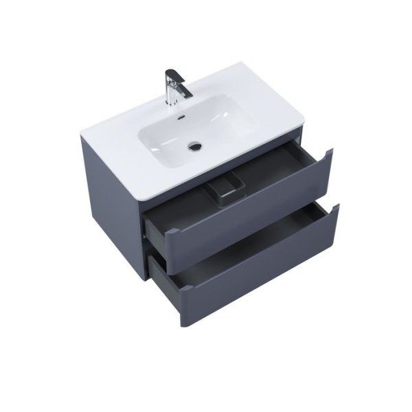 Тумба с умывальником, подвесная, 80 см, темно-серый, Edifice, IDDIS подходит умыв. 0108000i28 (EDXNI8VD0DXF0iUG95RPK)