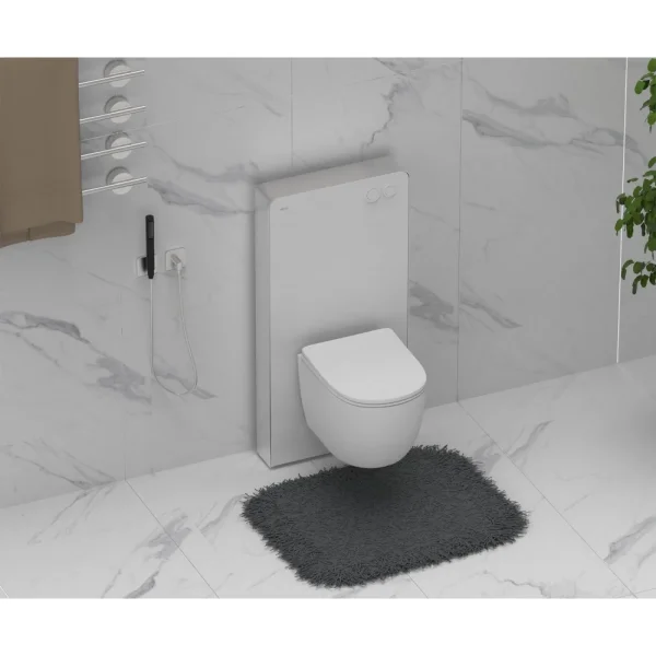 Инсталляция для унитаза Abber AC0107MW с кнопкой смыва, белый