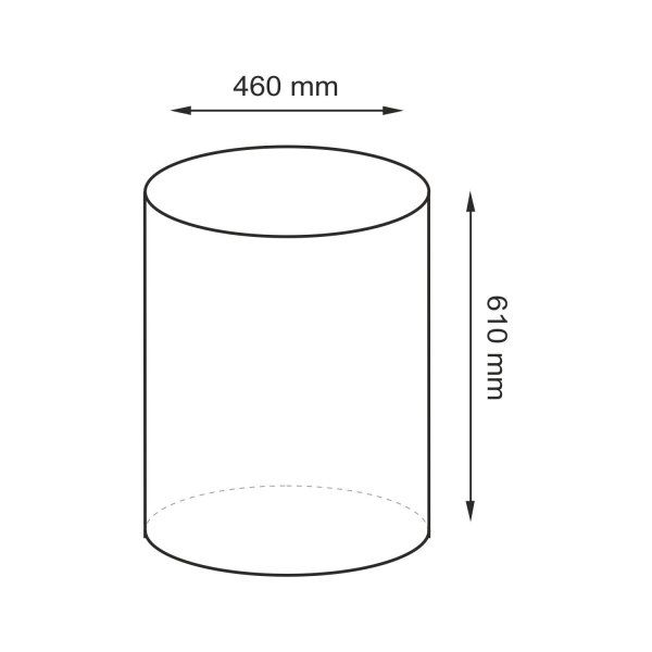 Корзина для белья WasserKRAFT Mosel WB-460-L черный