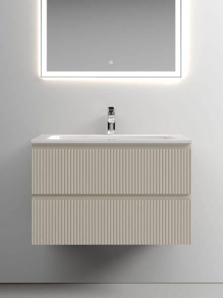 Тумба подвесная SANCOS Snob T 790х445х500, c двумя ящиками оснащенными доводчиками, Beige Soft , SNT80CE