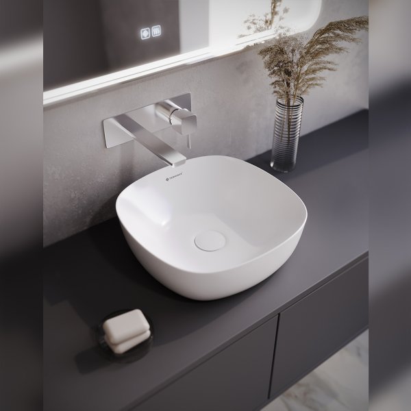 Раковина чаша Terminus Классик 02RN37x37x11W, белый